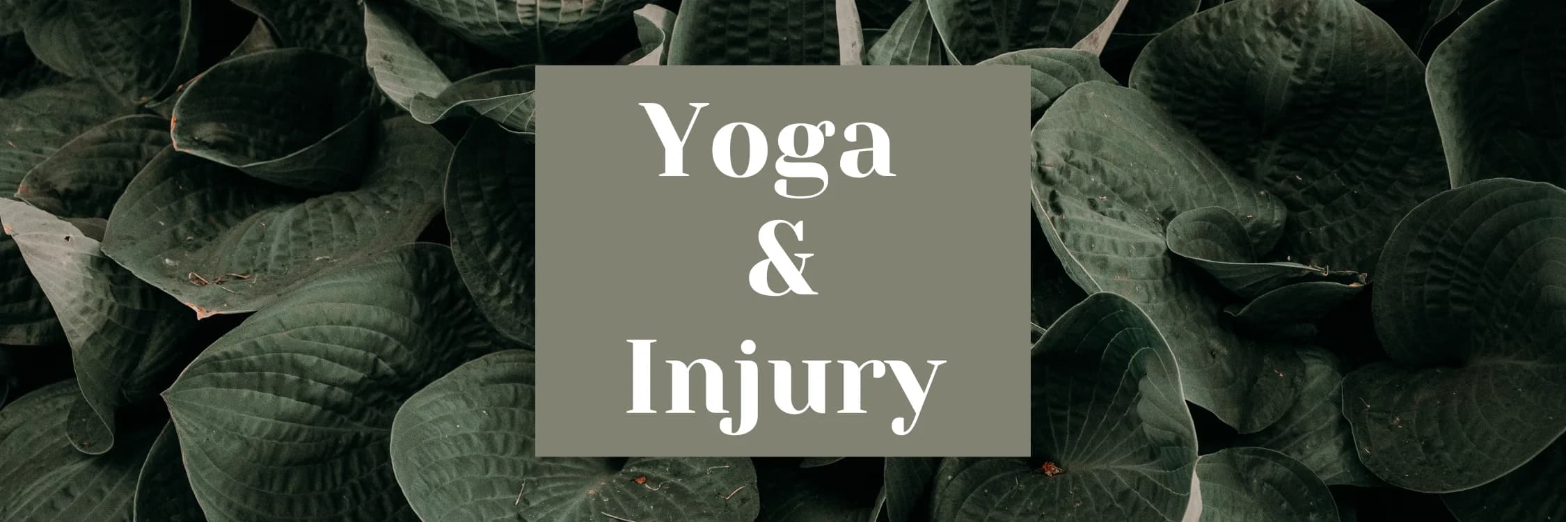 Yoga and Injury